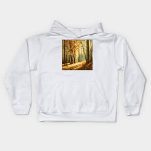 Autumn Trees Landscape Kids Hoodie